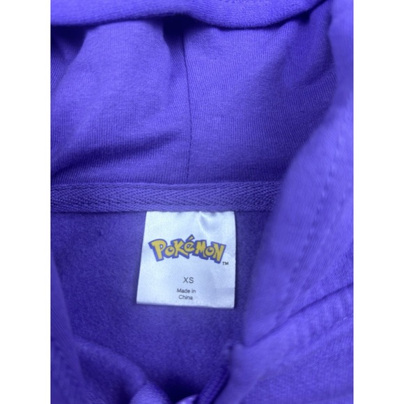 Pokemon Gengar Ghost Type Purple Zip Up Hoodie Youth Size XS - Picture 3 of 8